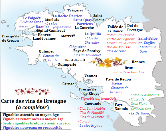 carte des vins de bretagne